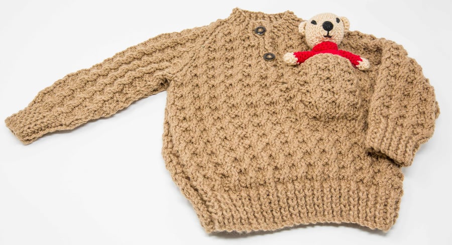 Child's Grandad Jumper and Teddy  2 - 3 years