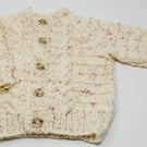 Toddler's Cream Aran Cardigan  1 - 2 years