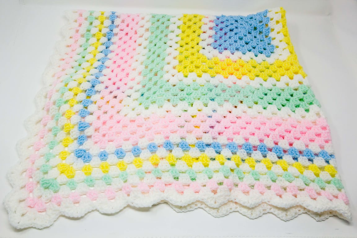 Pastel Striped Baby Blanket