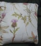  Pretty Cushion Dragonfly And Wildflower Printed Cotton Square 16Inches Zip  - Image 2