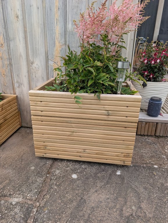 Reclaimed Wood Garden Planter - Decking Board Planter, Pressure Treated