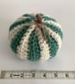 PUMPKINS, squash . Set of 3. Autumn.Green, white. Home decor. Halloween. - Image 6
