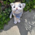 Grey Calico Cat, dotpebblesknits Design