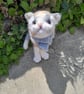 Grey Calico Cat, dotpebblesknits Design