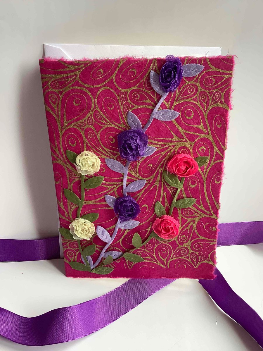 Glorious in pink card