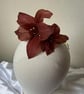 Cocoa Brown Feather Fascinator - Wedding - Special Occasion - Image 4