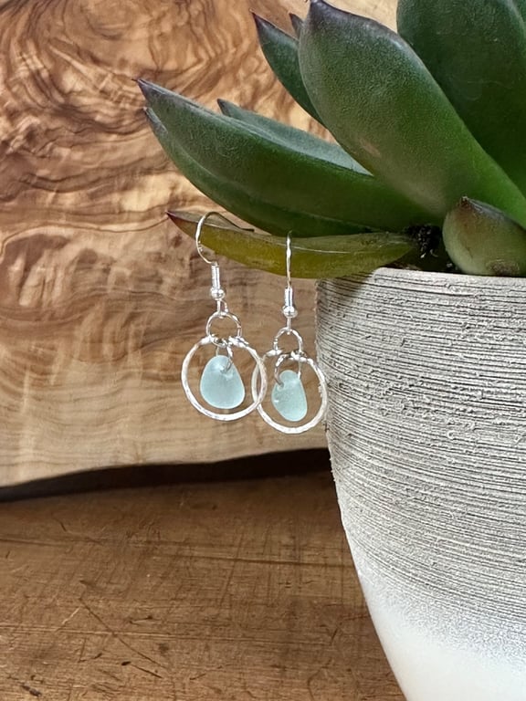 Handmade seaglass earrings 