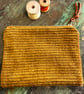 Reclaimed retro floral and corduroy zip pouch - Image 2