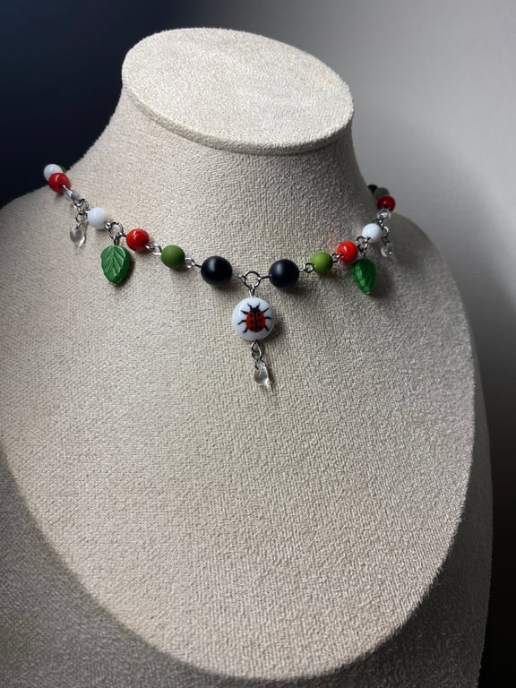 Dottie - Ladybird Choker Necklace 