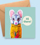 Ringtail Cat Blank Greeting Card - Hi There Card for Friend - Australian Animal