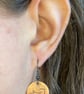 Otter - Handmade Etched Copper Earrings SMALL - Image 2