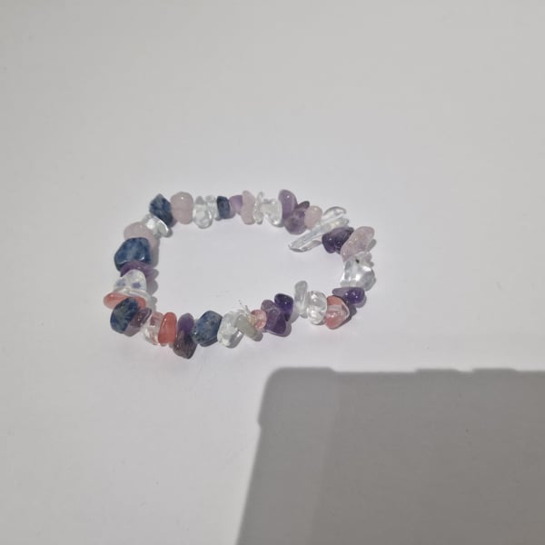 Crystal stone gemstone bracelet
