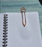 Pawprint Textured Copper Paperclip Bookmark Artisan  - Image 6