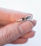 Dainty sterling silver leaf ring, botanical ring, nature jewellery - Image 9