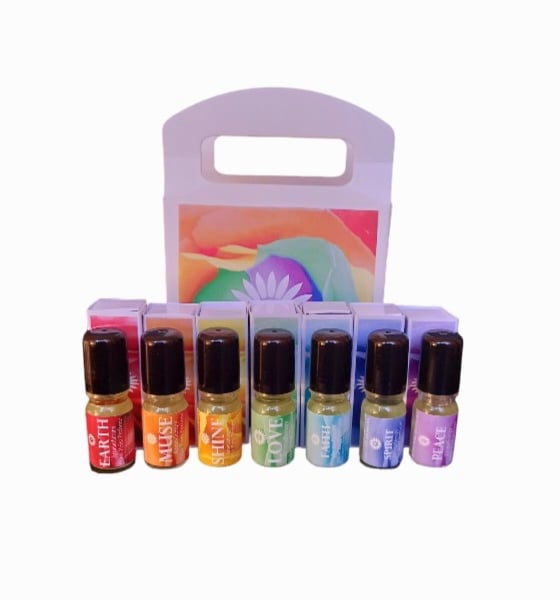 Aromatherapy chakra pulse point perfume gift bag