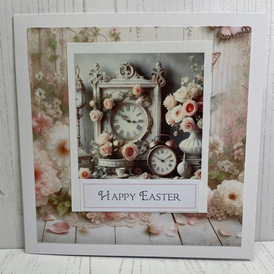 Holidays Easter Card Clocks by Carolee Crafts PB6 - 0023