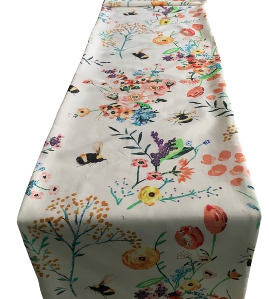 Bee Print Table Runner 1.9 x 30cm Gift Idea