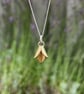 Handmade Gold Bluebell Necklace - Image 4