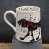 black dog mug