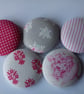 Tilda Sweet Christmas Button Magnets set of 5 in gift tin