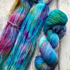 Hand dyed knitting yarn 4 ply sock yarn Where the desert meets the sky 100g