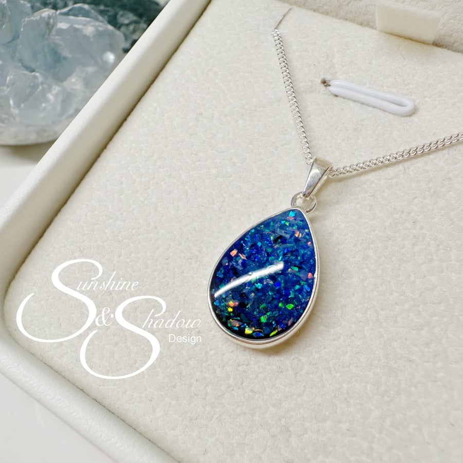 Tears of the tides pendant. Sterling silver pendant. Unique pendant. Fantasy.