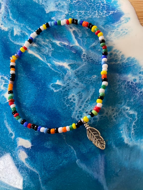 Feather Rainbow Bracelet (466)