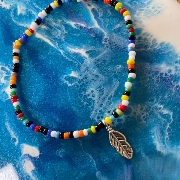 Feather Rainbow Bracelet (466)