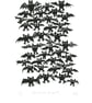 Lot and Lots of Bats - lino cut print