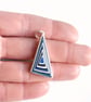 Jeep fordite necklace - blue concentric triangles - Image 2