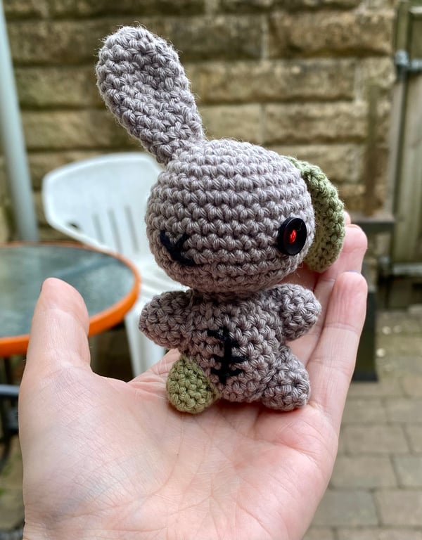 ZomBunnies - Lucky Dip - Novelty pocket sized crochet plushies - bag charms