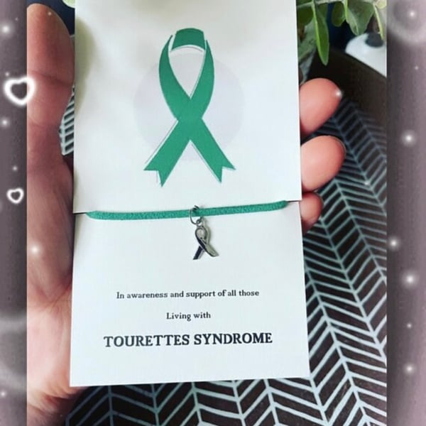 Tourette’s syndrome awareness wish bracelet corded wish bracelet gift 