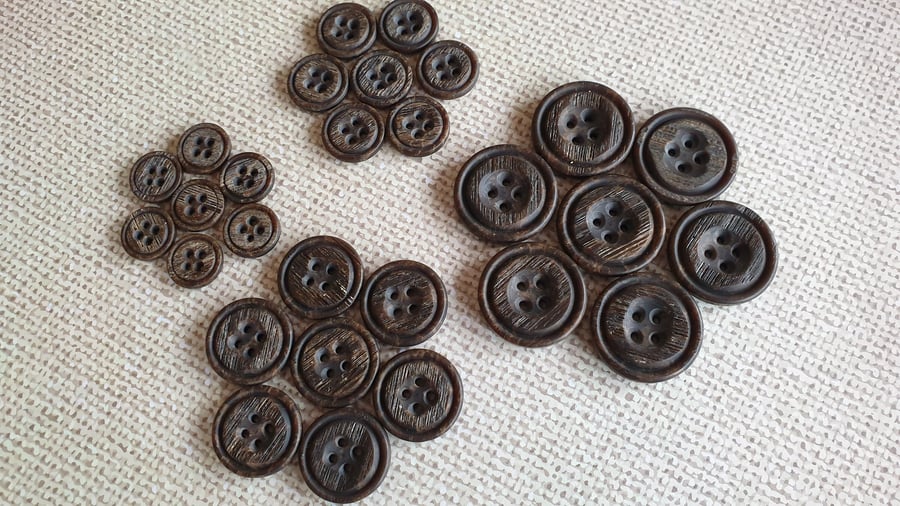 15mm 24L Brown Wood EFFECT