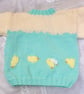 Aran Jumper with Chick Pattern, Unisex Jumper, Birthday Gift, Chick Motif Jumper - Image 2