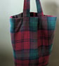 Lined Tote Bag made from Repurposed Material