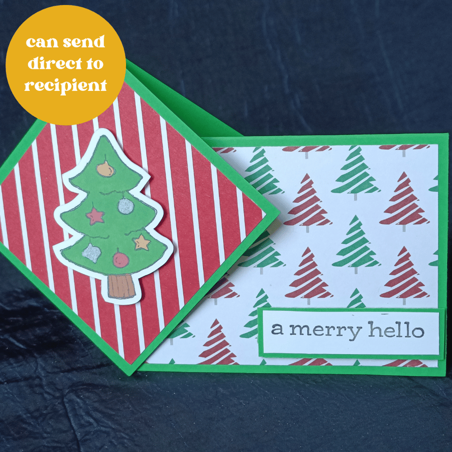 Christmas Card a merry hello