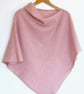 Poncho merino lambswool pink haze  - Image 3