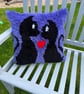 Latch hook cushion cover