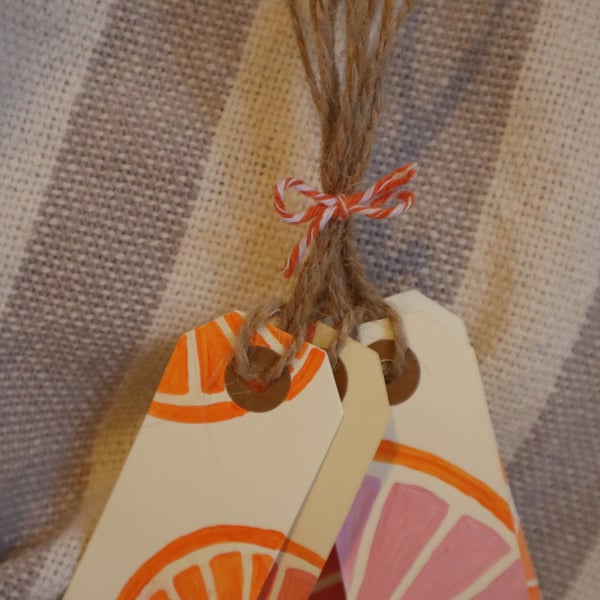 Citrus gift tags - 5 tags