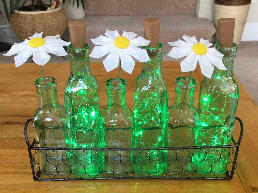 Table Decorations, Light Decorations, Table Ornament, Bottle Lights.
