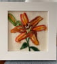 Hand Felted Lily Textile Artwork  - Image 1