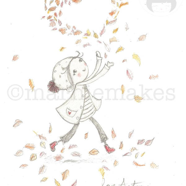 Autumn Leaves - A5 Gicl e print