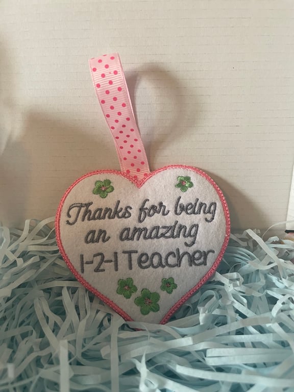 Thank You Heart – Scented Jasmine  ,  A Gift from the Heart 121 Teacher 