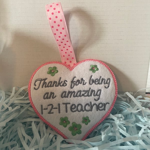 Thank You Heart – Scented Jasmine  ,  A Gift from the Heart 121 Teacher 