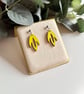 Yellow Laser Cut Tulip Flower Earrings   - Image 7