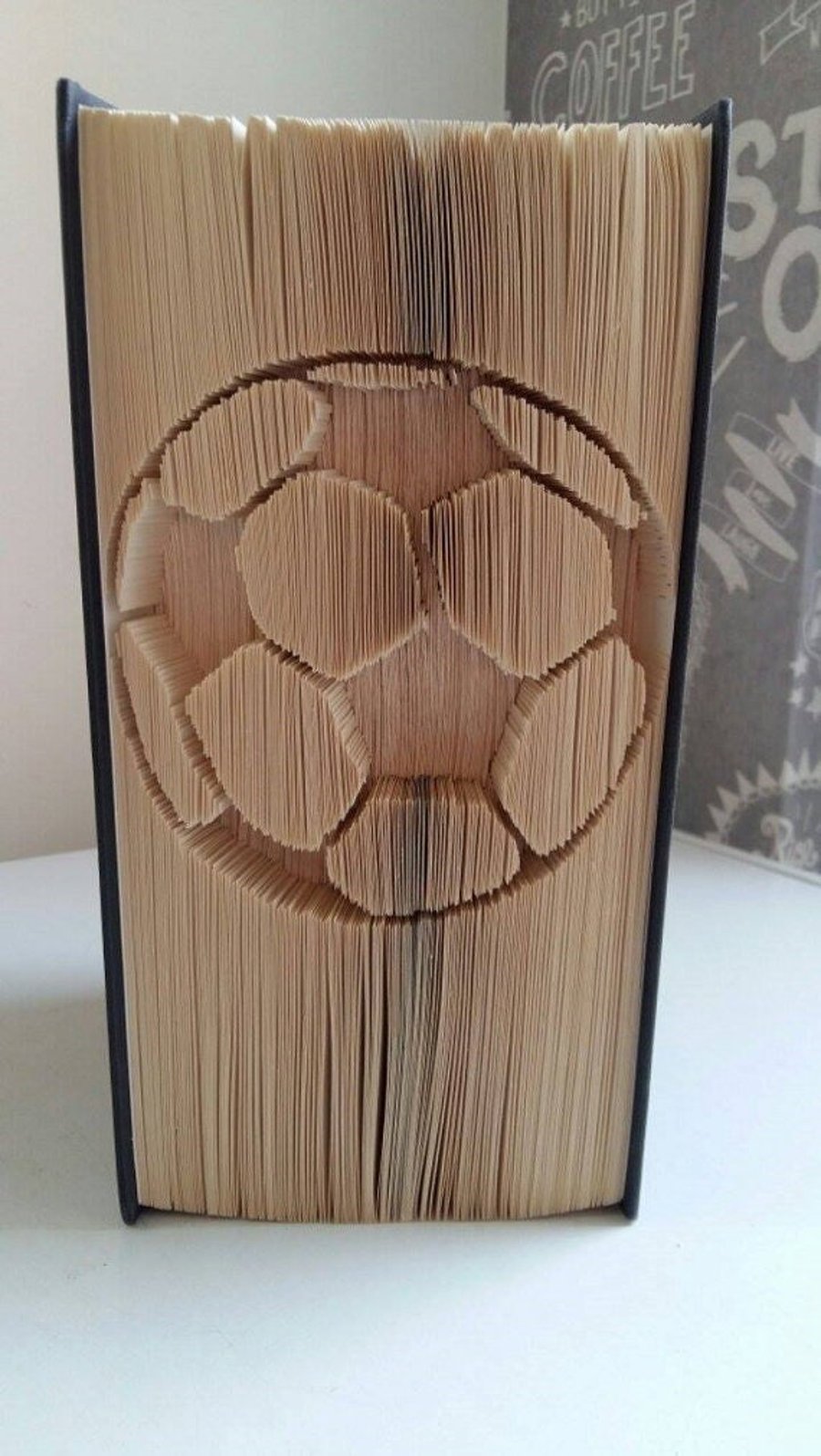 Football CUT & FOLD Book Folding Pattern - EMAILED PDF PATTERN