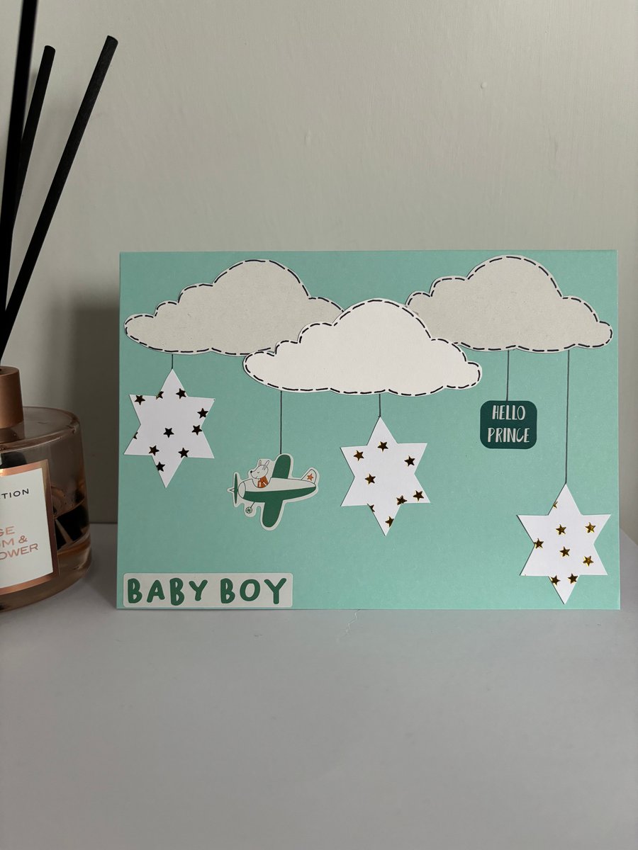 Aeroplane Cloud Baby Boy
