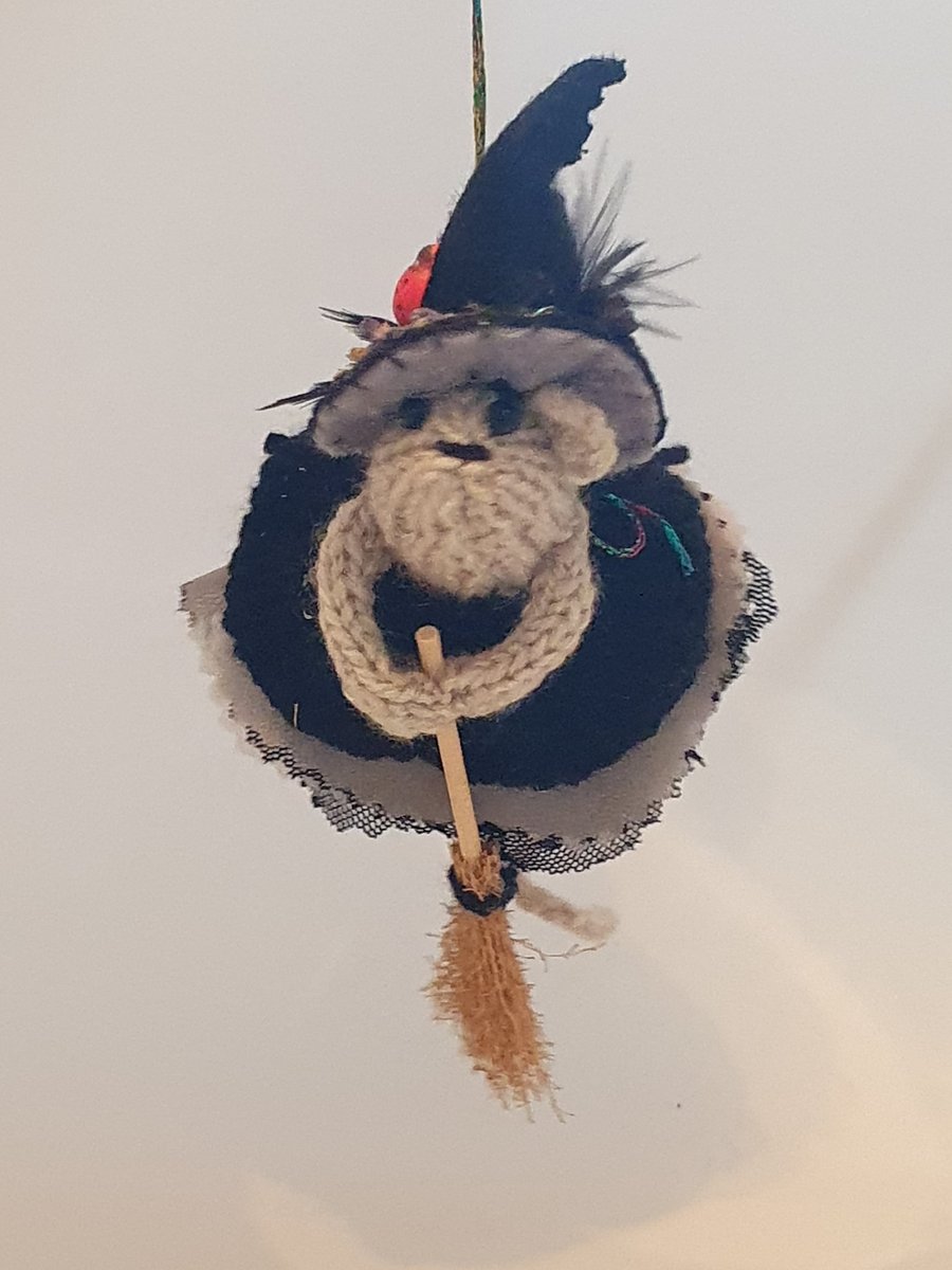 Handknitted Witch Mini Mouse- Magda