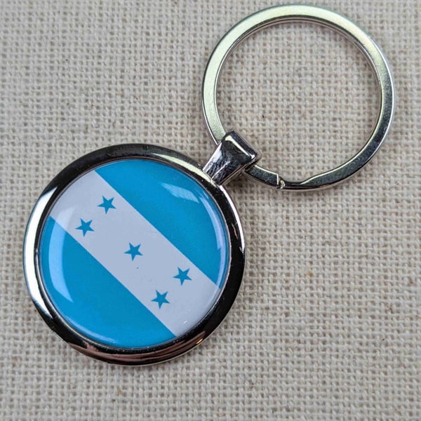 Honduras Flag Keyring - Honduras Flag Keychain