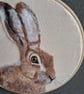 Needle Felted Hare picture Portrait  Handmade Wool Wall Art - Image 4